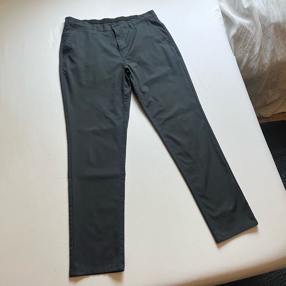 JACK ARCHER black navy slim straight leg‎ cropped pants